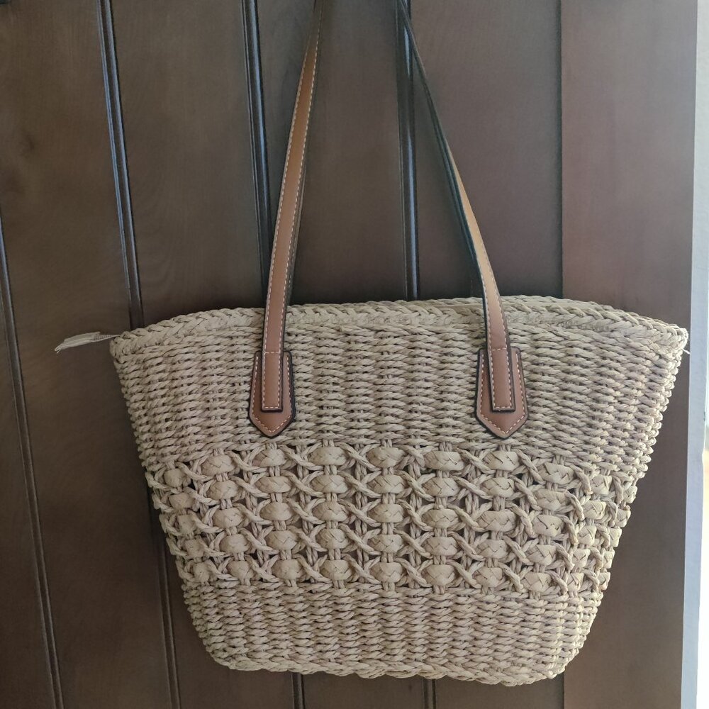 NEW Woven Jute Straw Tote Bag *Summer *Vacation *Beach